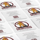 QR Code Moderne Verlichtingscontractant elektricie Vierkante Visitekaartje