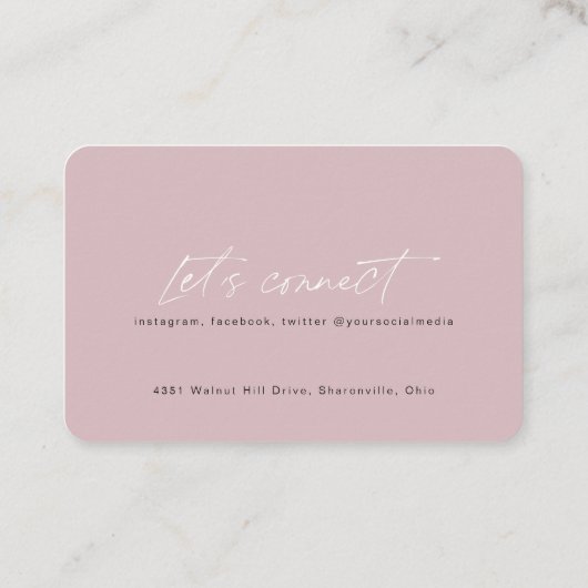 QR-code moderne visitekaartjes voor haarstylist (Achterkant)