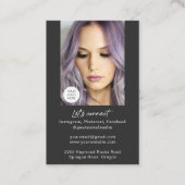 QR-code moderne visitekaartjes voor make-up arties (Achterkant)