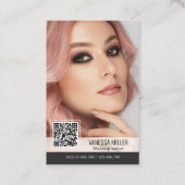 QR-code moderne visitekaartjes voor make-up arties (Voorkant)