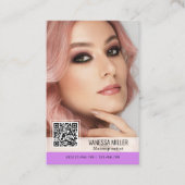 QR-code moderne visitekaartjes voor make-up arties (Voorkant)