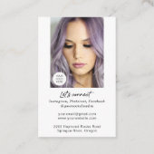 QR-code moderne visitekaartjes voor make-up arties (Achterkant)