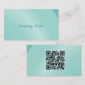Qr Code Moderne Waterverf Moderne Neat Shaded Visitekaartje (Voorkant / Achterkant)
