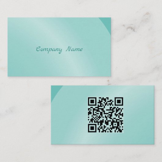 Qr Code Moderne Waterverf Moderne Neat Shaded Visitekaartje (Voorkant / Achterkant)