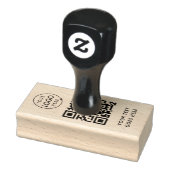 QR-code | Moderne zakelijke Logo Rubberstempel (Stempel)