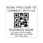 QR-code moderne zelfinkende stempel voor zakelijk  (Design)