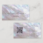 QR-code | Moeder-van-parelwijn Visitekaartje (Voorkant / Achterkant)