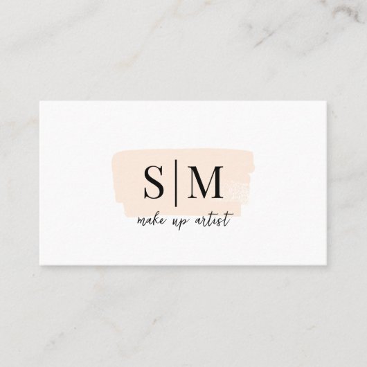 QR-code monogram Visitekaartje (Voorkant)