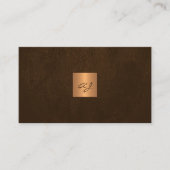 QR-code, monogrammen, uniek modern Visitekaartje (Voorkant)