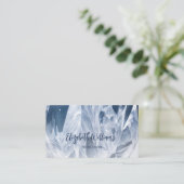 QR Code Mountain Crystal Gem Stone Visitekaartje (Staand voorkant)