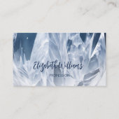 QR Code Mountain Crystal Gem Stone Visitekaartje (Voorkant)