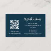 QR-code mousserende diamanten Vormt artiest Visitekaartje (Achterkant)