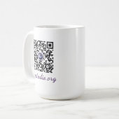 QR code mug Koffiemok (Voorkant links)