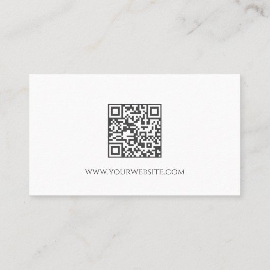 QR-code Muzieklessen Gitaar Professioneel Musicus Visitekaartje (Achterkant)