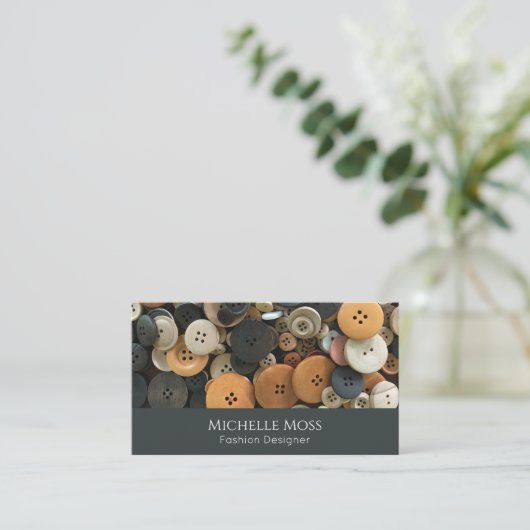 QR code Naaien Buttonnen Professionele Wijzigingen Visitekaartje (Staand voorkant)