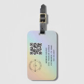 QR Code Naam & Logo & Bag Labels (Voorkant (verticaal))