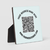 QR Code Naam Website Plaque Business Promotion Fotoplaat (Voorkant)