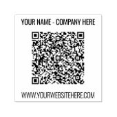 QR Code Naam Website Professioneel Modern Stempel (Design)