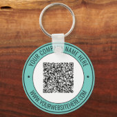 QR Code Naam Website Sleutelhanger Zakelijke promo (Voorkant)