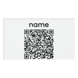 QR-code naamlabel Naambadge
