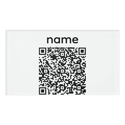 QR-code naamlabel Naambadge (Voorkant)