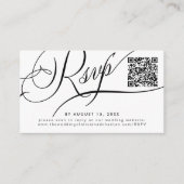 QR-code naar website bruiloft online RSVP Informatiekaartje (Voorkant)