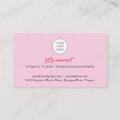 QR-code nagels foto-visitekaartjes Visitekaartje (Achterkant)