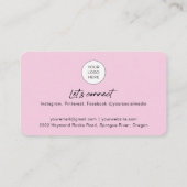 QR-code nagels foto-visitekaartjes Visitekaartje (Achterkant)