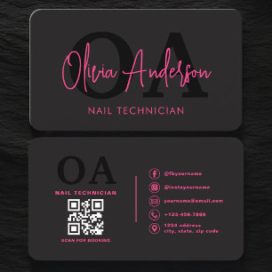 QR Code Nagelspecialist Kunstenaar Visitekaartje