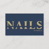 QR Code Nail Salon Nail Technician Branding Cool Visitekaartje (Voorkant)