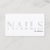QR Code Nail Salon Nail Technician Branding Cool Visitekaartje (Voorkant)