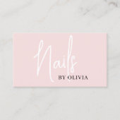 QR Code Nail Specialist Artiest Moderne Typografie Visitekaartje (Voorkant)