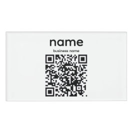 QR Code Name Tag
