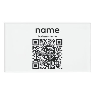 QR Code Name Tag