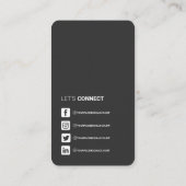 QR-code netwerk, professioneel sociaal mediapictog Visitekaartje (Achterkant)