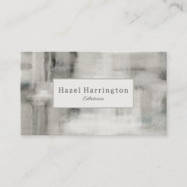 QR Code Neutraal Abstract Visitekaartje Zacht Grij