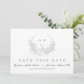 QR Code NIET-FOTO Klassieke Elegantie | Subtiele k Save The Date (Staand voorkant)