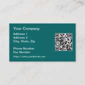 QR-code noordelijke hoogten van het alaskakraakbee Visitekaartje (Achterkant)