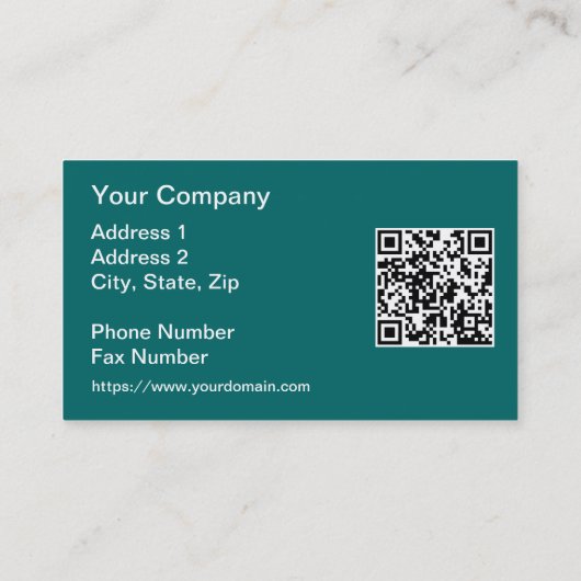 QR-code noordelijke hoogten van het alaskakraakbee Visitekaartje (Achterkant)