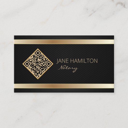 QR-code notarieel ondertekenaar Visitekaartje (Voorkant)
