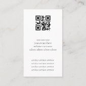 QR code notaris veren gouden lijsten visitekaartje (Achterkant)