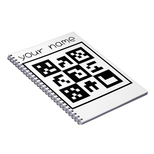qr-code notitieboek (Rechterzijde)