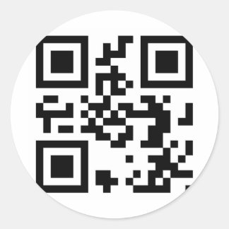 QR-code - Obama 2012 Ronde Sticker