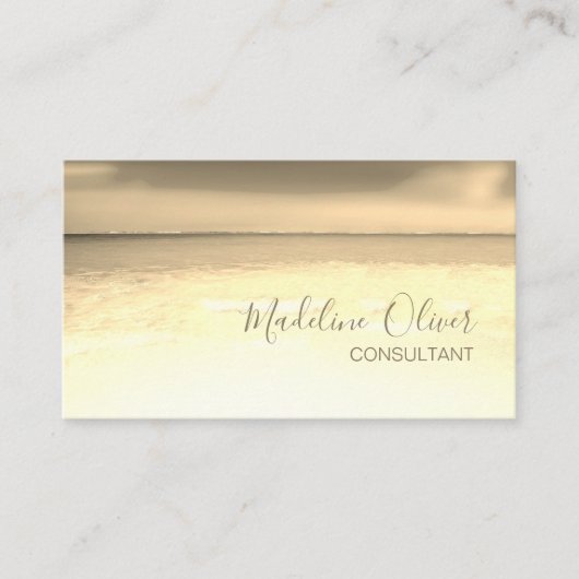 QR Code Ocean Beach Zee Travel  Foto Visitekaartje (Voorkant)