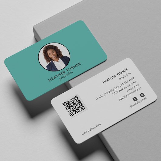QR-CODE of Logo Professional Headshot Foto Blauwgr Visitekaartje