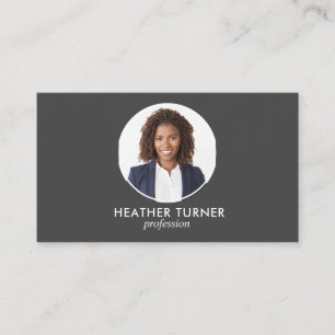 QR CODE of Logo Professional Headshot Photo GREY Visitekaartje