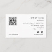 QR-CODE of Logo Professional Headshot Photo Moss Visitekaartje (Achterkant)