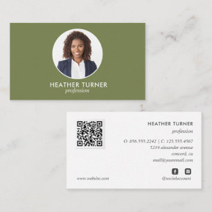 QR-CODE of Logo Professional Headshot Photo Moss Visitekaartje