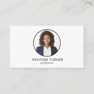 QR-CODE of Logo Professional Headshot White Visitekaartje