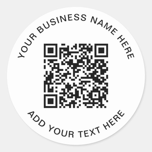 QR-code of Logo-promotie Ronde Sticker (Voorkant)